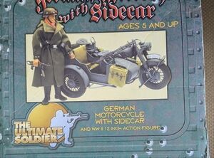 The Ultimate Soldier German Motorcycle Action Figure Set
